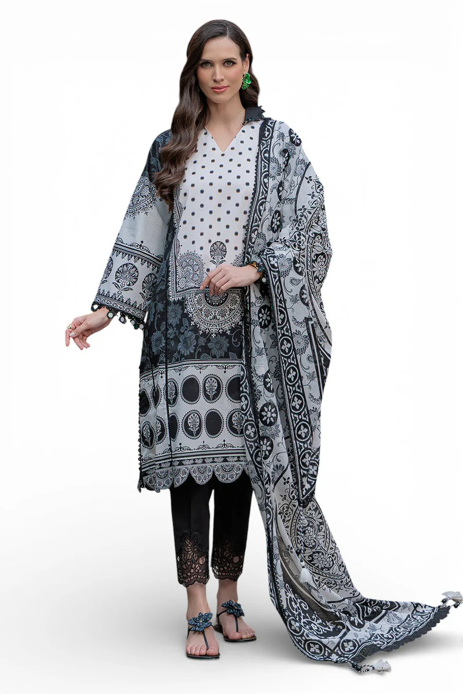 Gul Ahmed B-62009 Noir & Blanc 2026