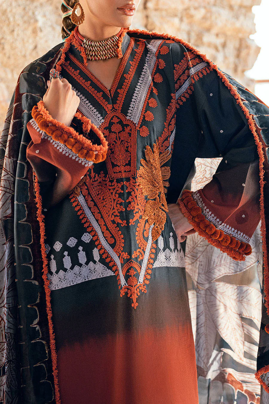 Gul Ahmed BVL-52001 Luxe Winter 2025 - Image 2