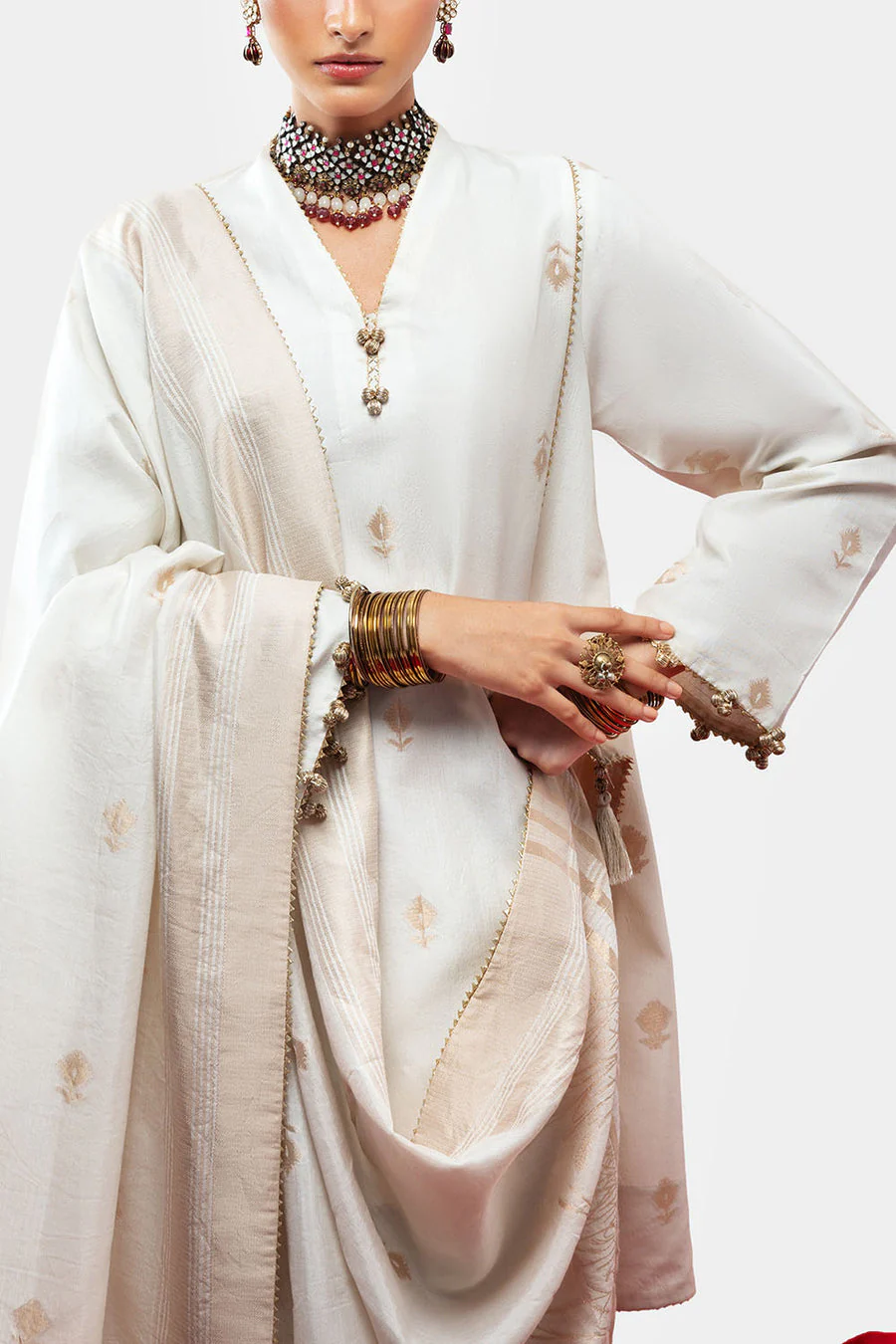 Gul Ahmed MJ-52042 Jacquard Winter 2025 - Image 2