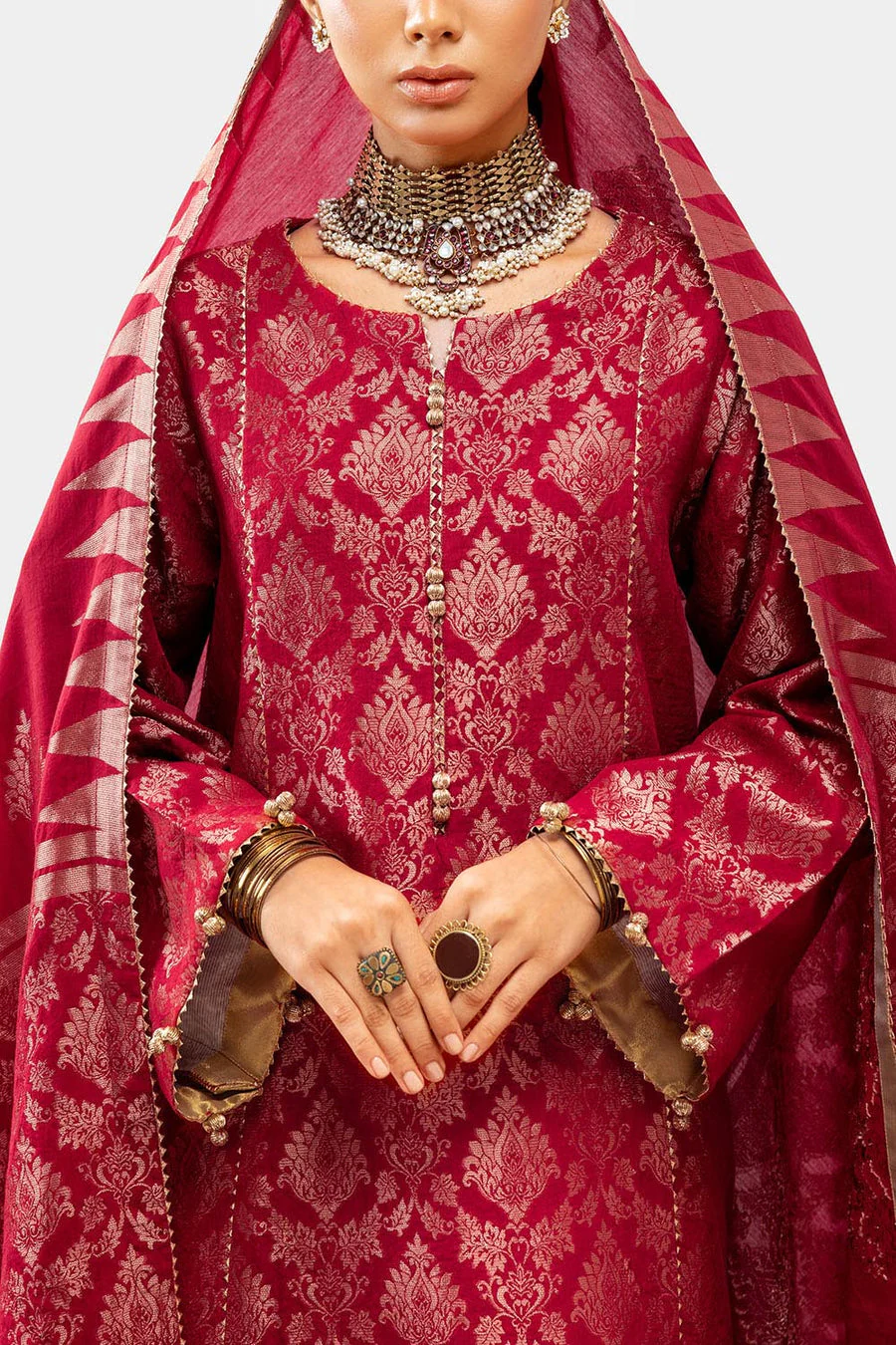 Gul Ahmed MJ-52044 Jacquard Winter 2025 - Image 2