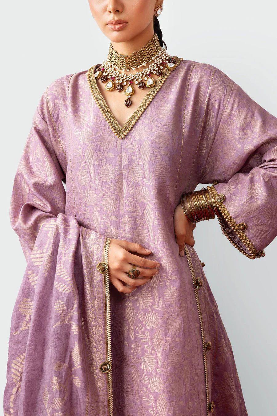 Gul Ahmed MJ-52045 Jacquard Winter 2025 - Image 2