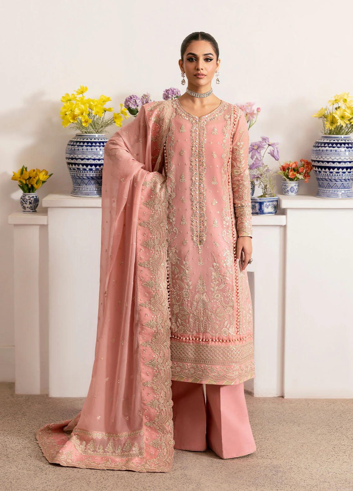 Gulaal Coralyn Reverie Embroidered Chiffon 2025