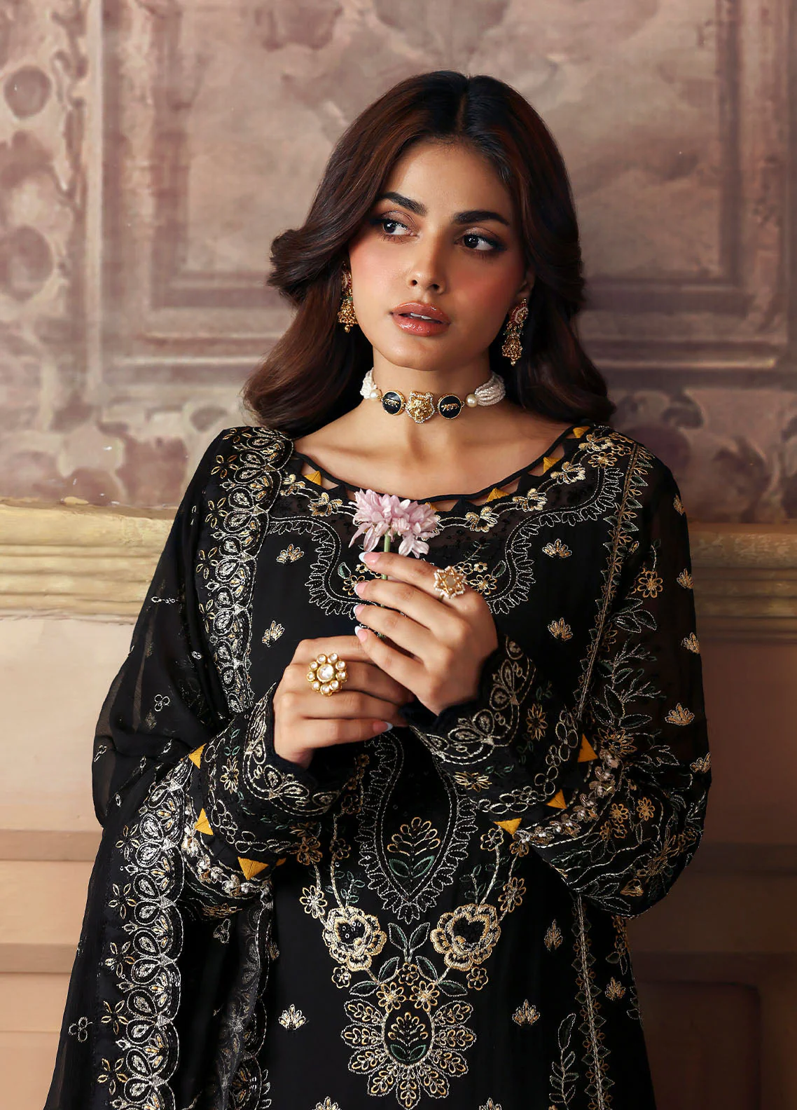 Gulaal Deenah Evayna Embroidered Chiffon 2025 - Image 2