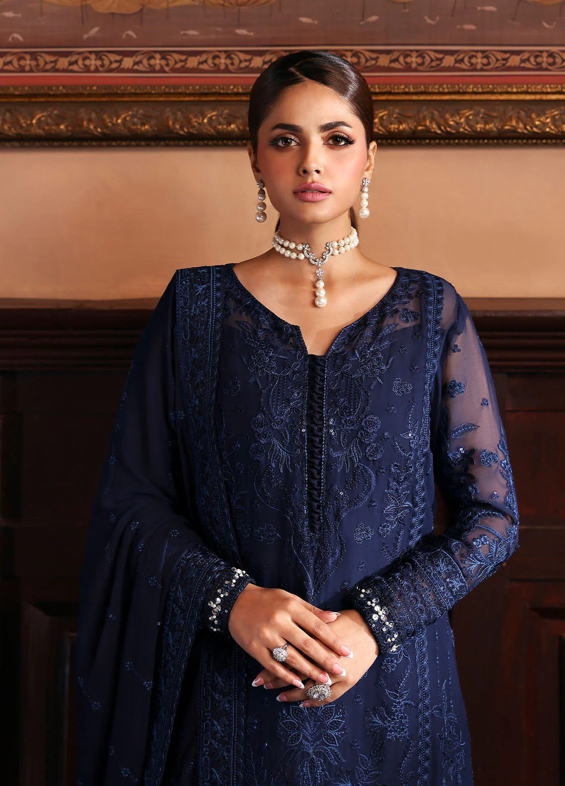 Gulaal Leesha Evayna Embroidered Chiffon 2025 - Image 2