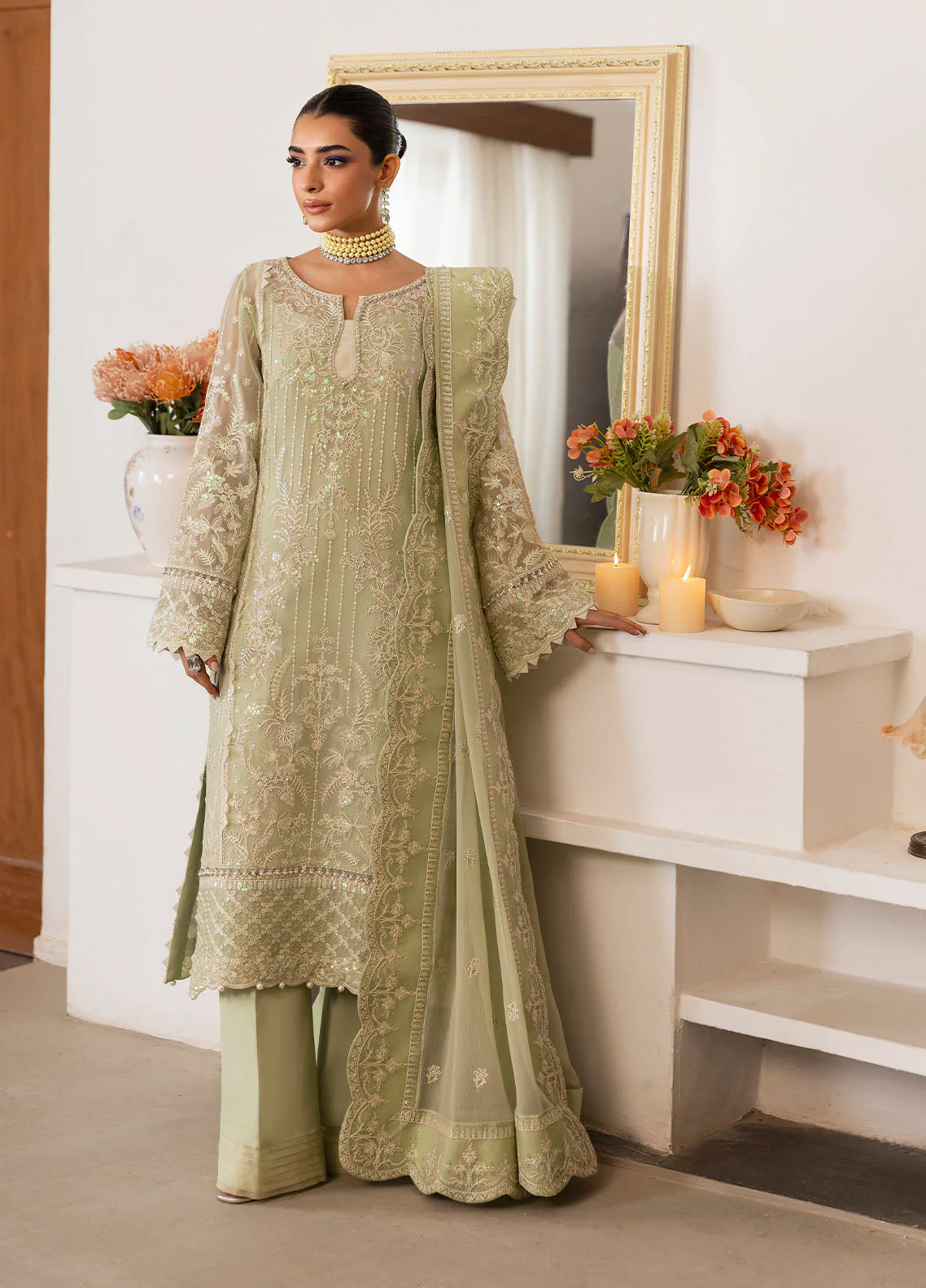 Gulaal Virida Reverie Embroidered Chiffon 2025