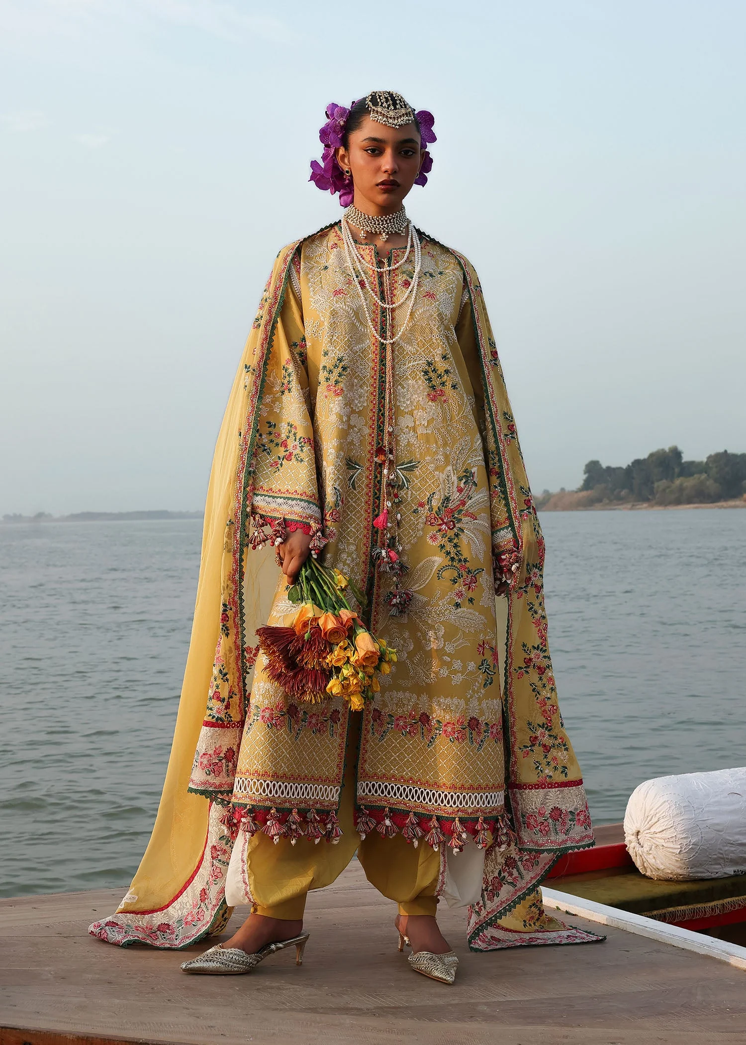 Hussain Rehar Ochre Luxury Lawn Eid Edit 2026