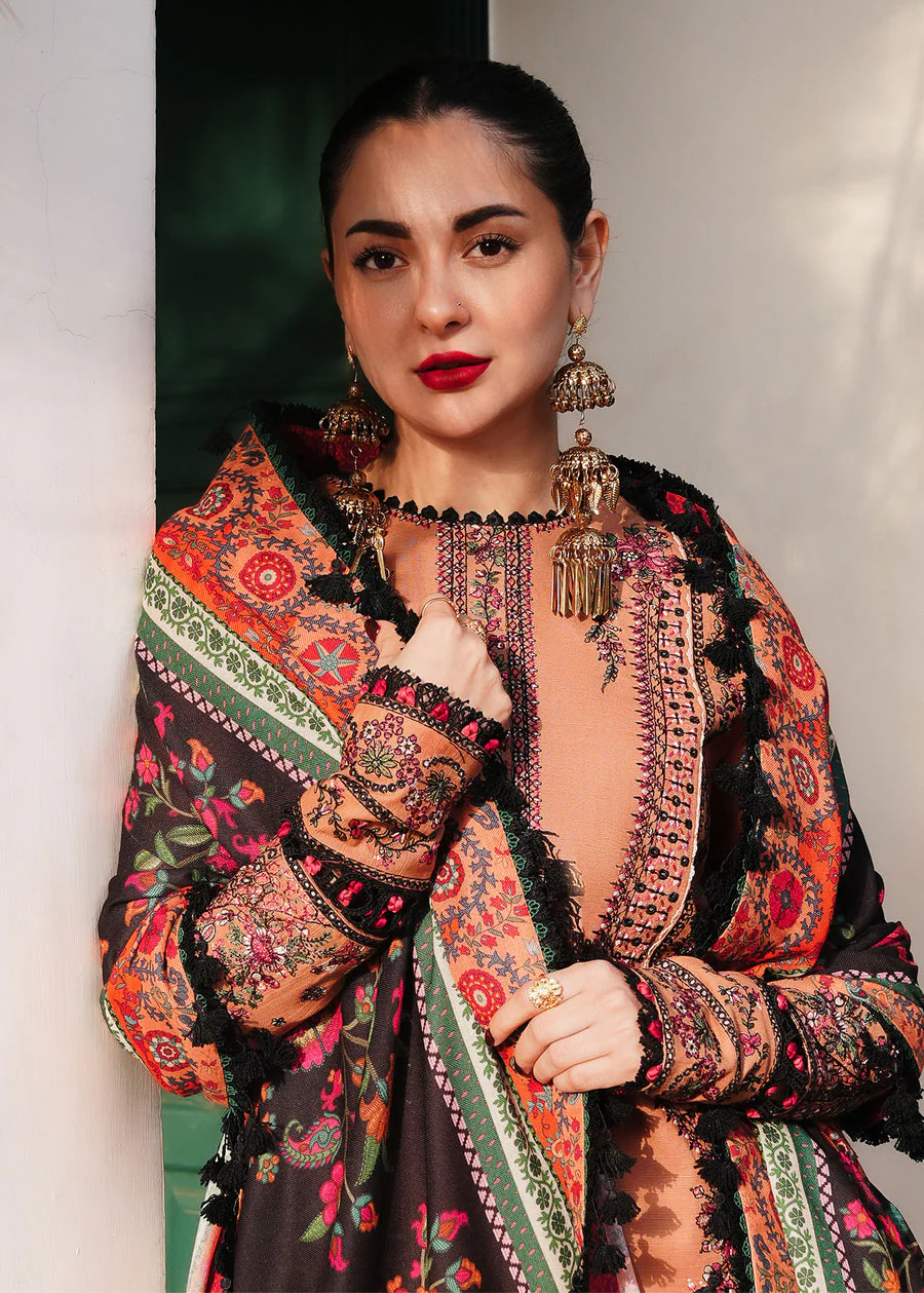 Hussain Rehar Sahira Winter Shawl Collection 2024 - Image 2