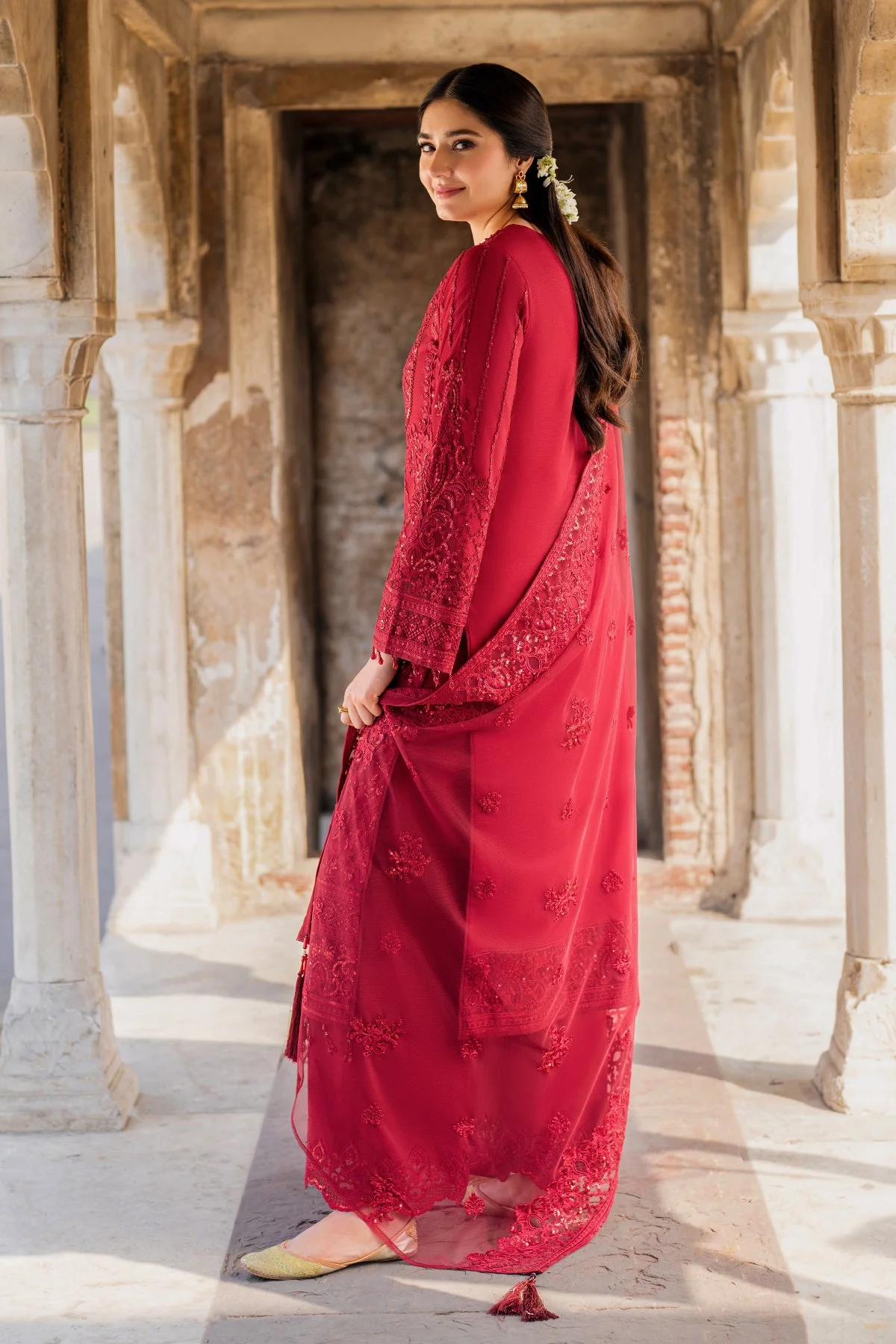 Imrozia Premium I 219 Ruby Meeras Luxury Eid 2025 - Image 2