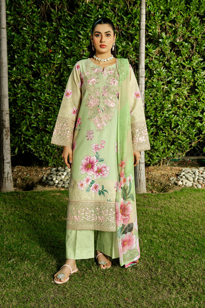 Imrozia Premium SL-121 Pistachio Bloom Dahlia Summer Lawn 2026