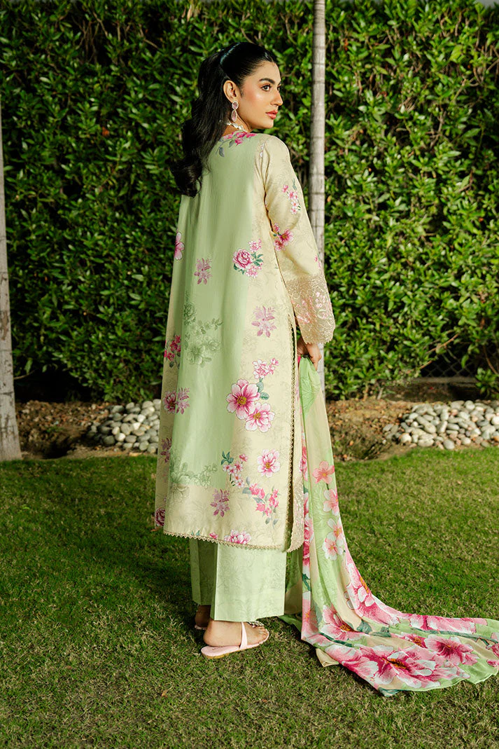 Imrozia Premium SL-121 Pistachio Bloom Dahlia Summer Lawn 2026 - Image 2