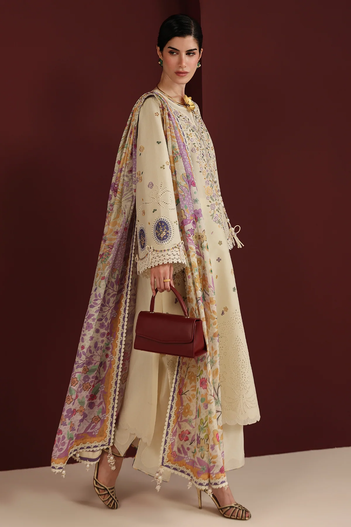 Jazmin IL26-D01 Iris Luxury Lawn 2026 - Image 2