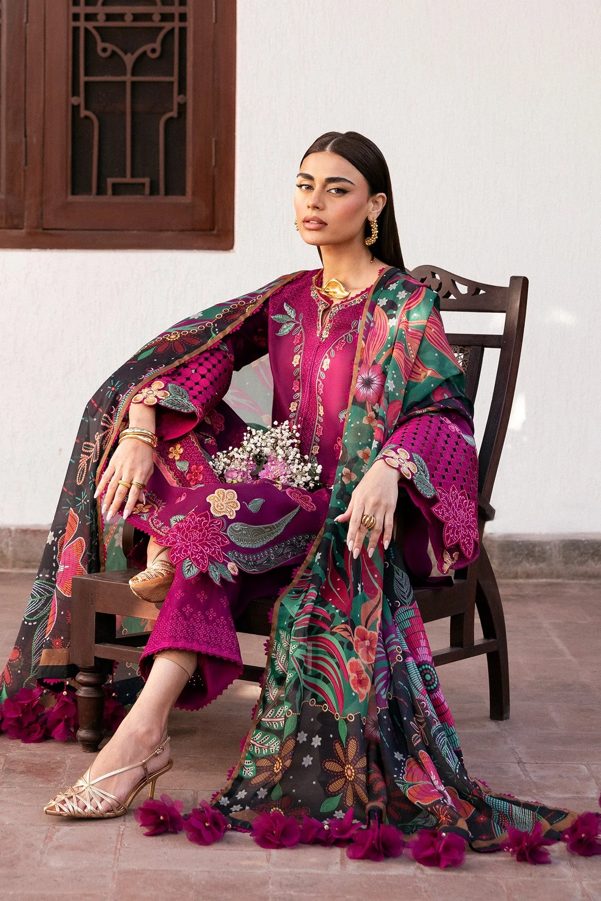 Jazmin SL26-D01 Shahkaar Luxury Eid Collection 2026 - Image 2