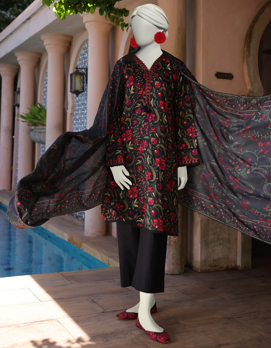 Junaid Jamshaid 2PC-JLAWN-S-JDS-25-1014 Multicolor Lawn Printed Shades Of Summer 2025