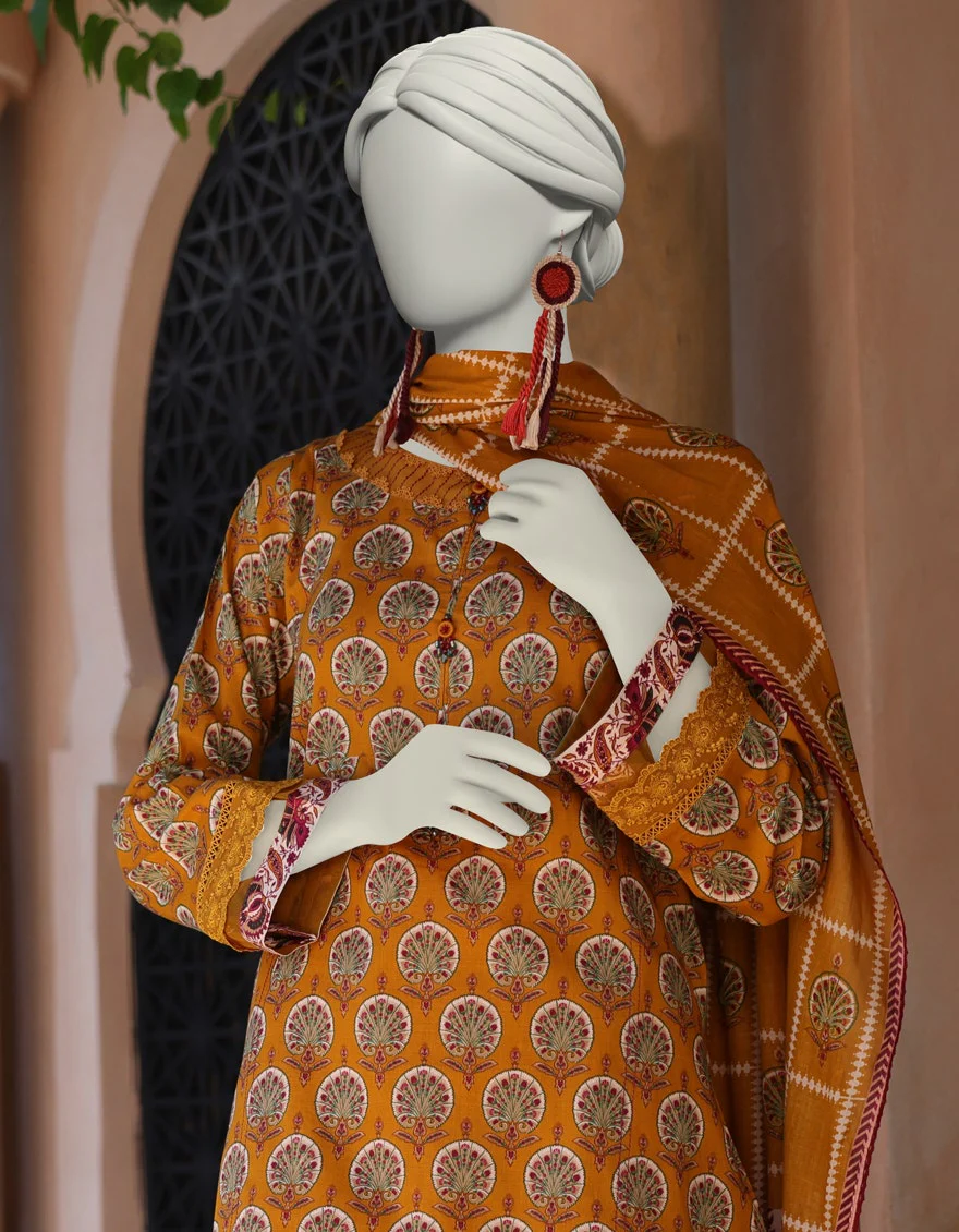 Junaid Jamshaid 2PC-JLAWN-S-JDS-25-1015 Multicolor Lawn Printed Shades Of Summer 2025 - Image 2