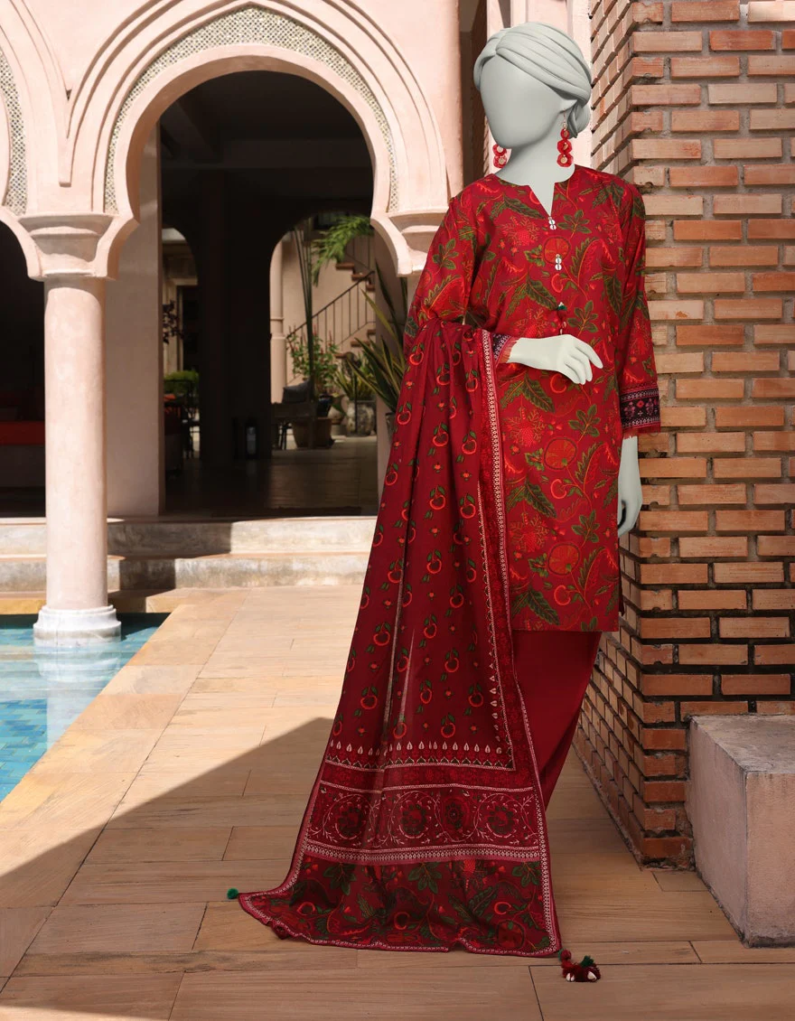 Junaid Jamshaid 2PC-JLAWN-S-JDS-25-1016 Multicolor Lawn Printed Shades Of Summer 2025
