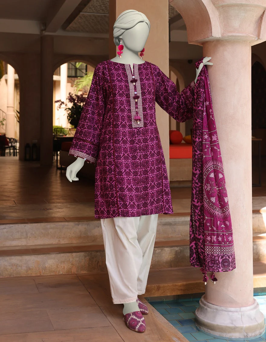 Junaid Jamshaid 2PC-JLAWN-S-JDS-25-1020 Multicolor Lawn Printed Shades Of Summer 2025