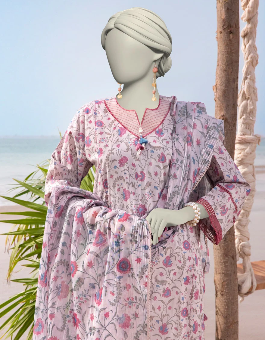 Junaid Jamshaid 2PC-JLAWN-S-JDS-25-1029 Multicolor Lawn Printed Shades Of Summer 2025 - Image 2