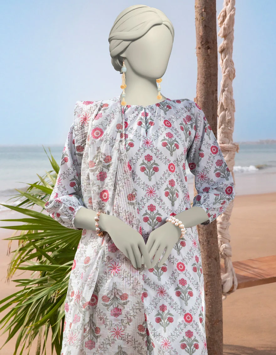 Junaid Jamshaid 2PC-JLAWN-S-JDS-25-1031 Multicolor Lawn Printed Shades Of Summer 2025 - Image 2