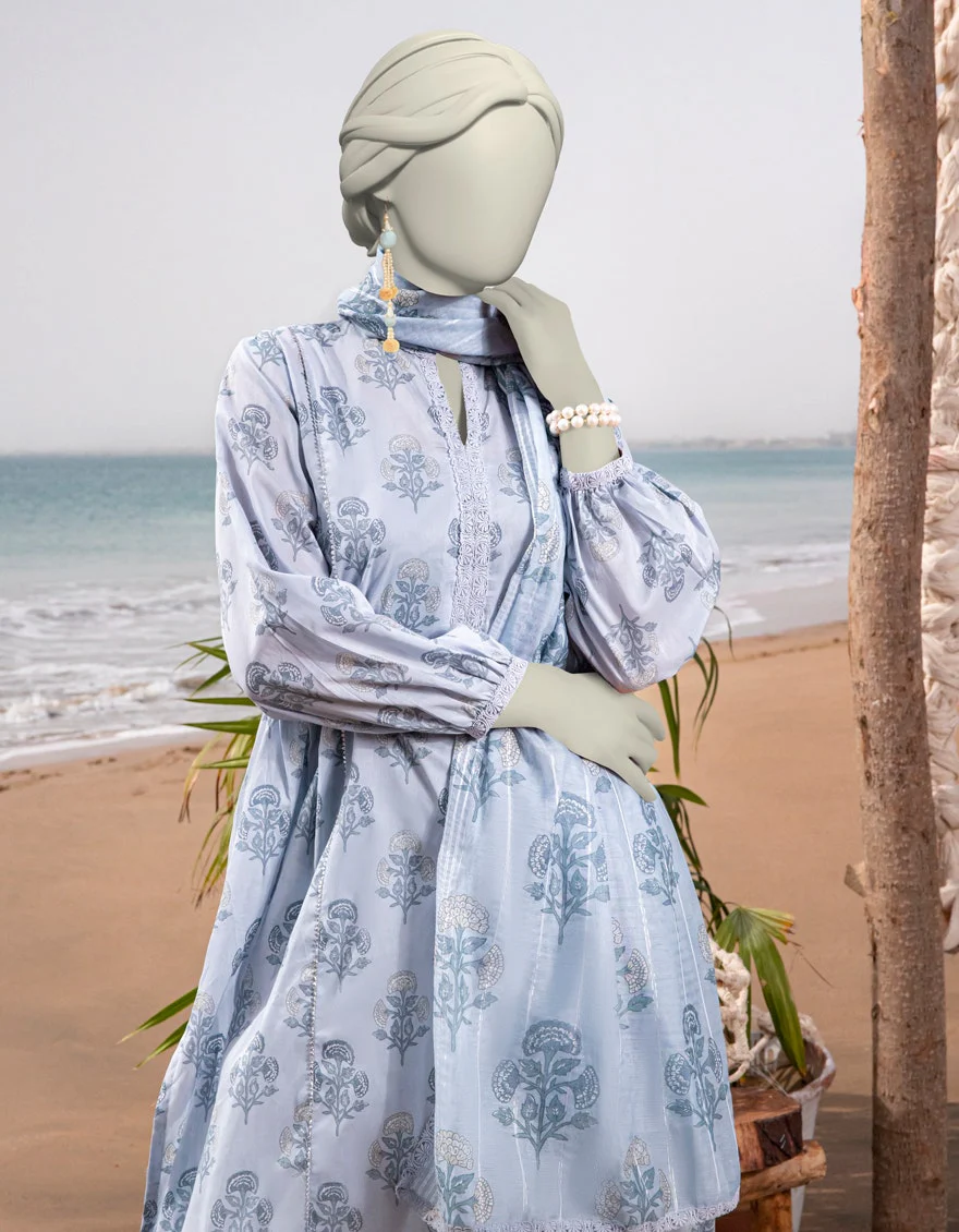 Junaid Jamshaid 2PC-JLAWN-S-JDS-25-1033 Multicolor Lawn Printed Shades Of Summer 2025 - Image 2