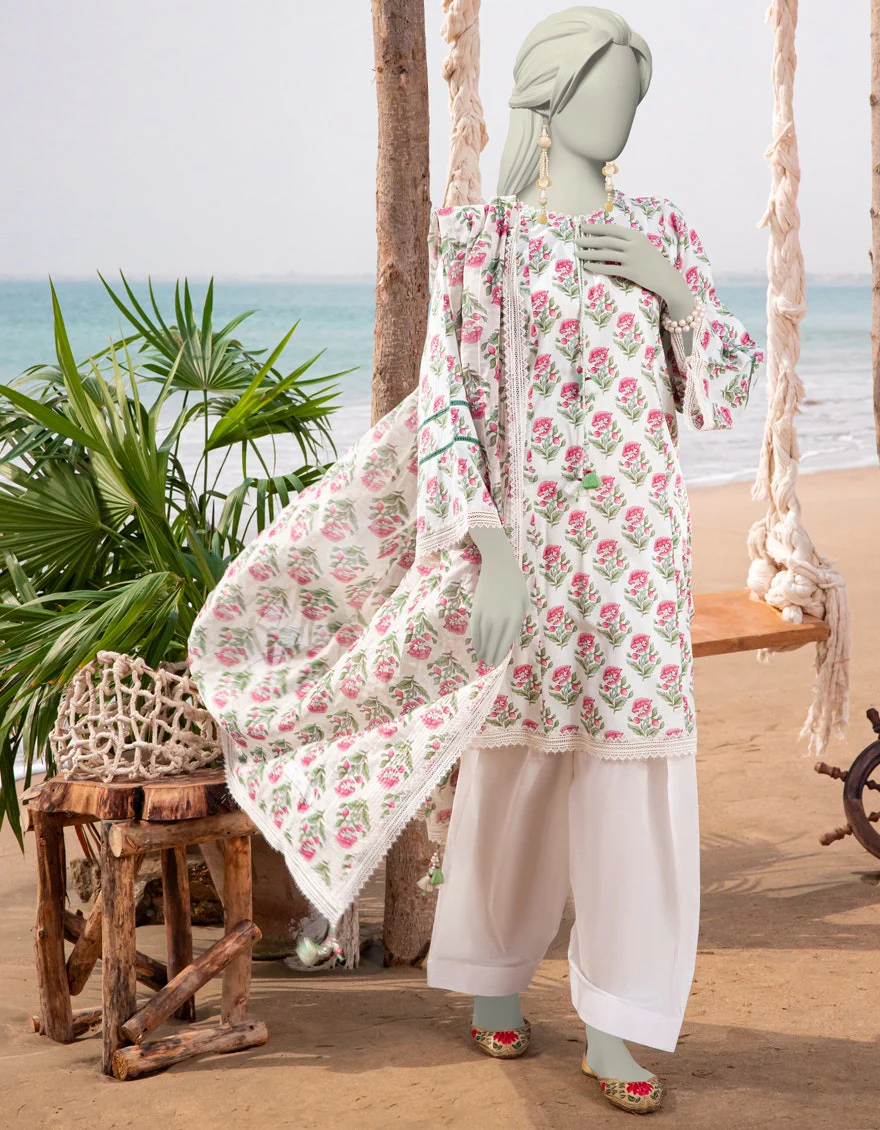 Junaid Jamshaid 2PC-JLAWN-S-JDS-25-1034 Multicolor Lawn Printed Shades Of Summer 2025