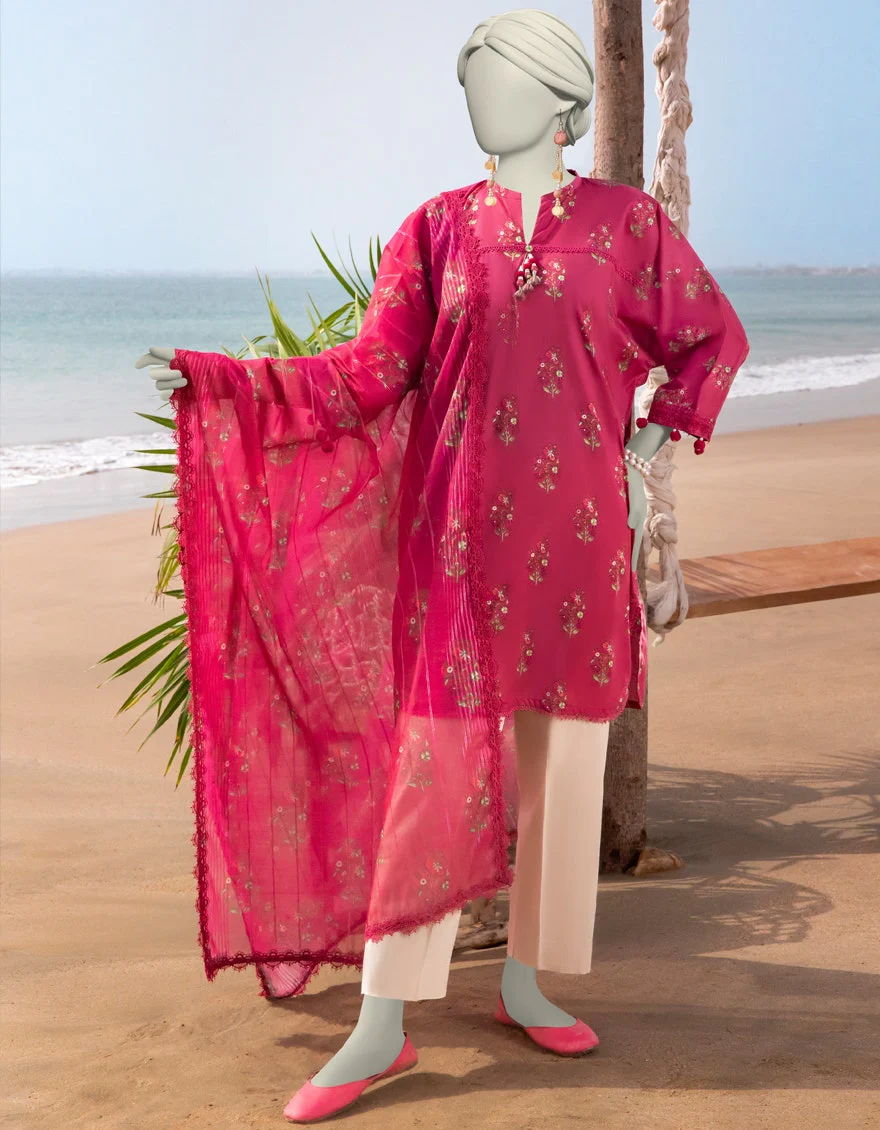 Junaid Jamshaid 2PC-JLAWN-S-JDS-25-1035 Multicolor Lawn Printed Shades Of Summer 2025