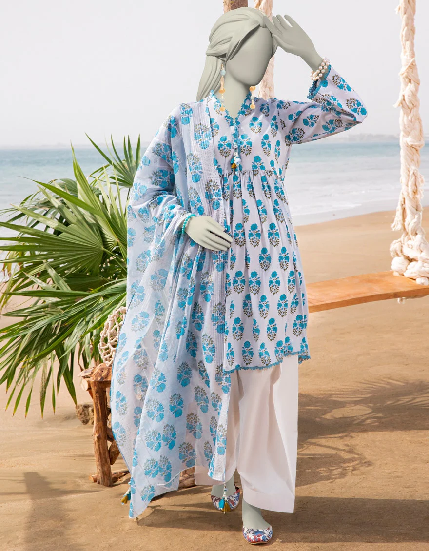 Junaid Jamshaid 2PC-JLAWN-S-JDS-25-1036 Multicolor Lawn Printed Shades Of Summer 2025