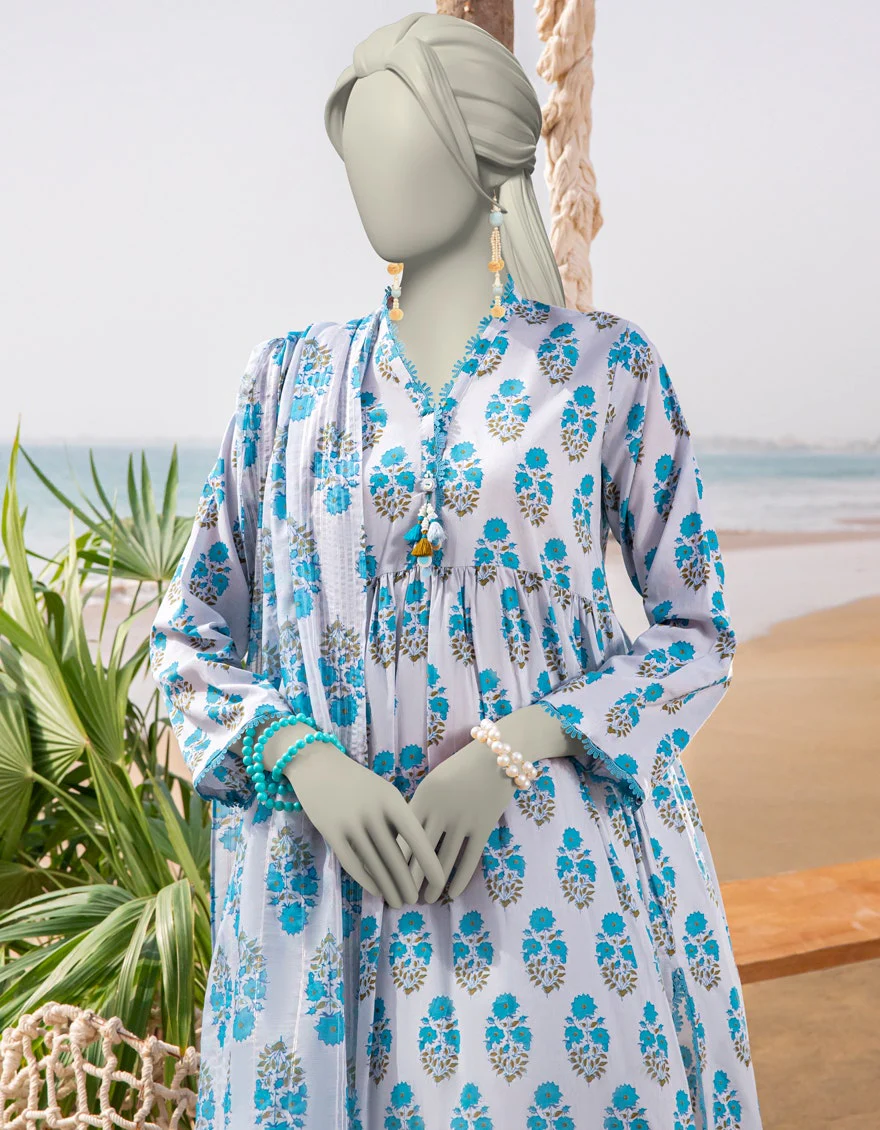 Junaid Jamshaid 2PC-JLAWN-S-JDS-25-1036 Multicolor Lawn Printed Shades Of Summer 2025 - Image 2