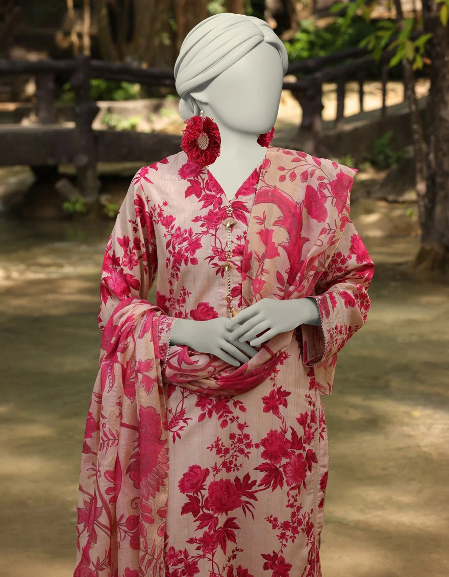 Junaid Jamshaid 2PC-JLAWN-S-JDS-25-1038 Multicolor Jacquard Printed Shades Of Summer 2025 - Image 2