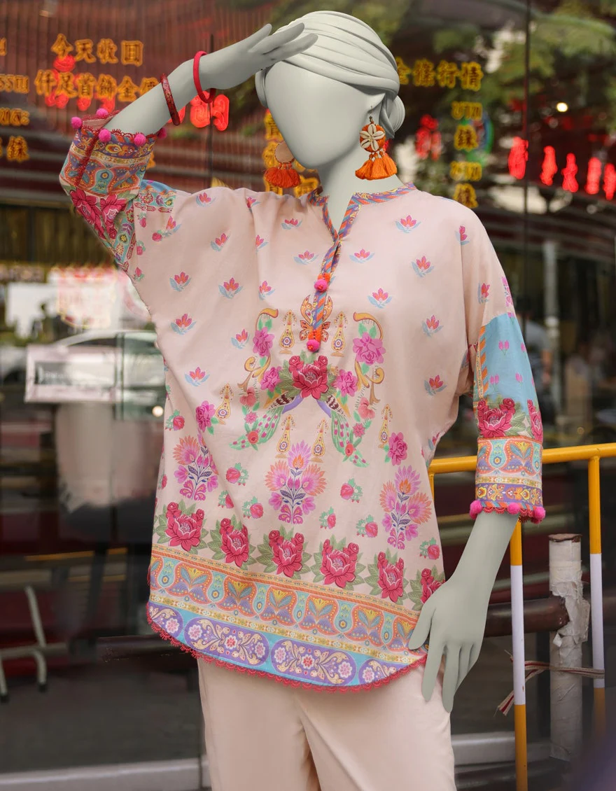 Junaid Jamshaid 2PC-JLAWN-S-JST-25-2021 Multicolor Lawn Printed Shades Of Summer 2025 - Image 2