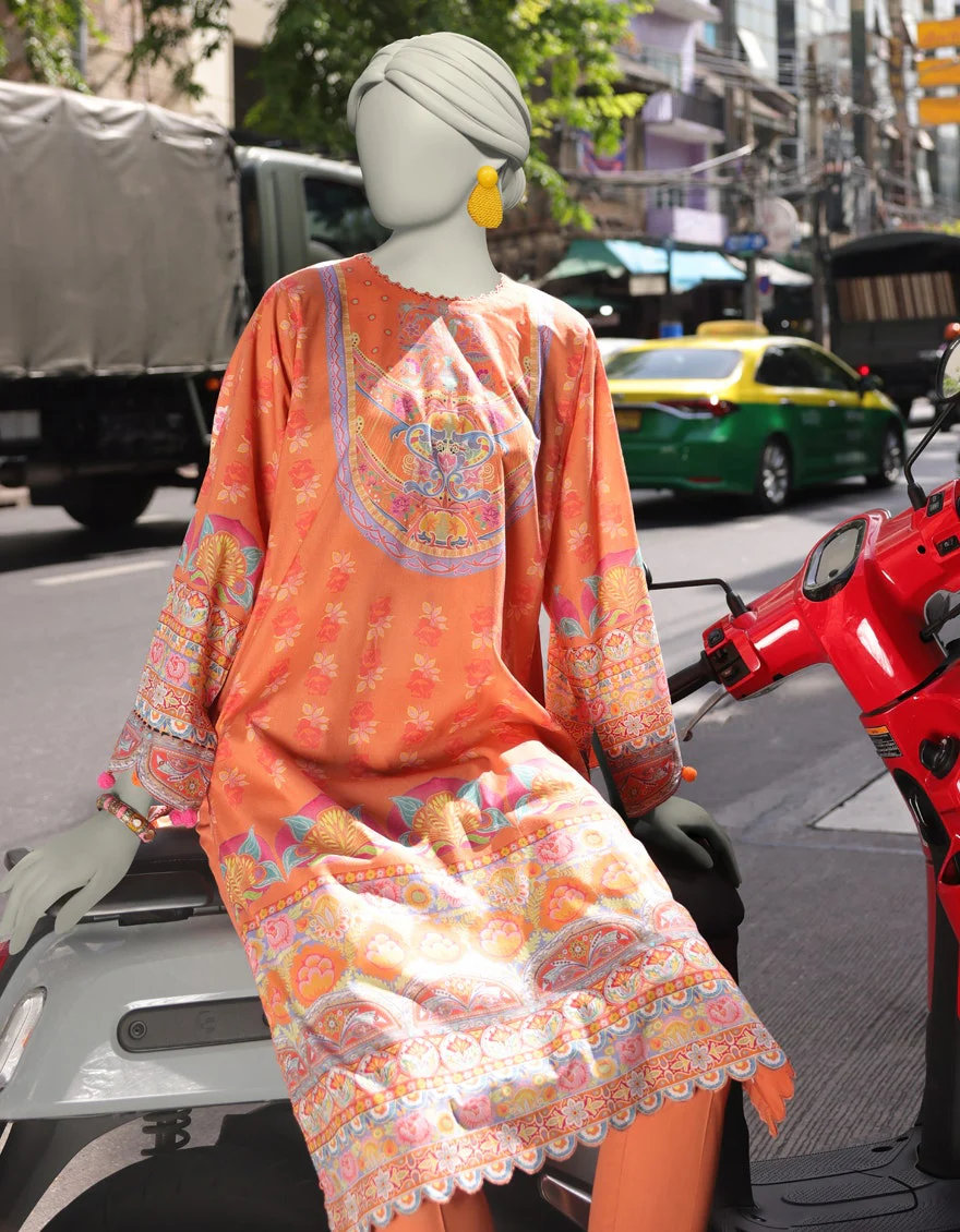 Junaid Jamshaid 2PC-JLAWN-S-JST-25-2022 Multicolor Lawn Printed Shades Of Summer 2025 - Image 2