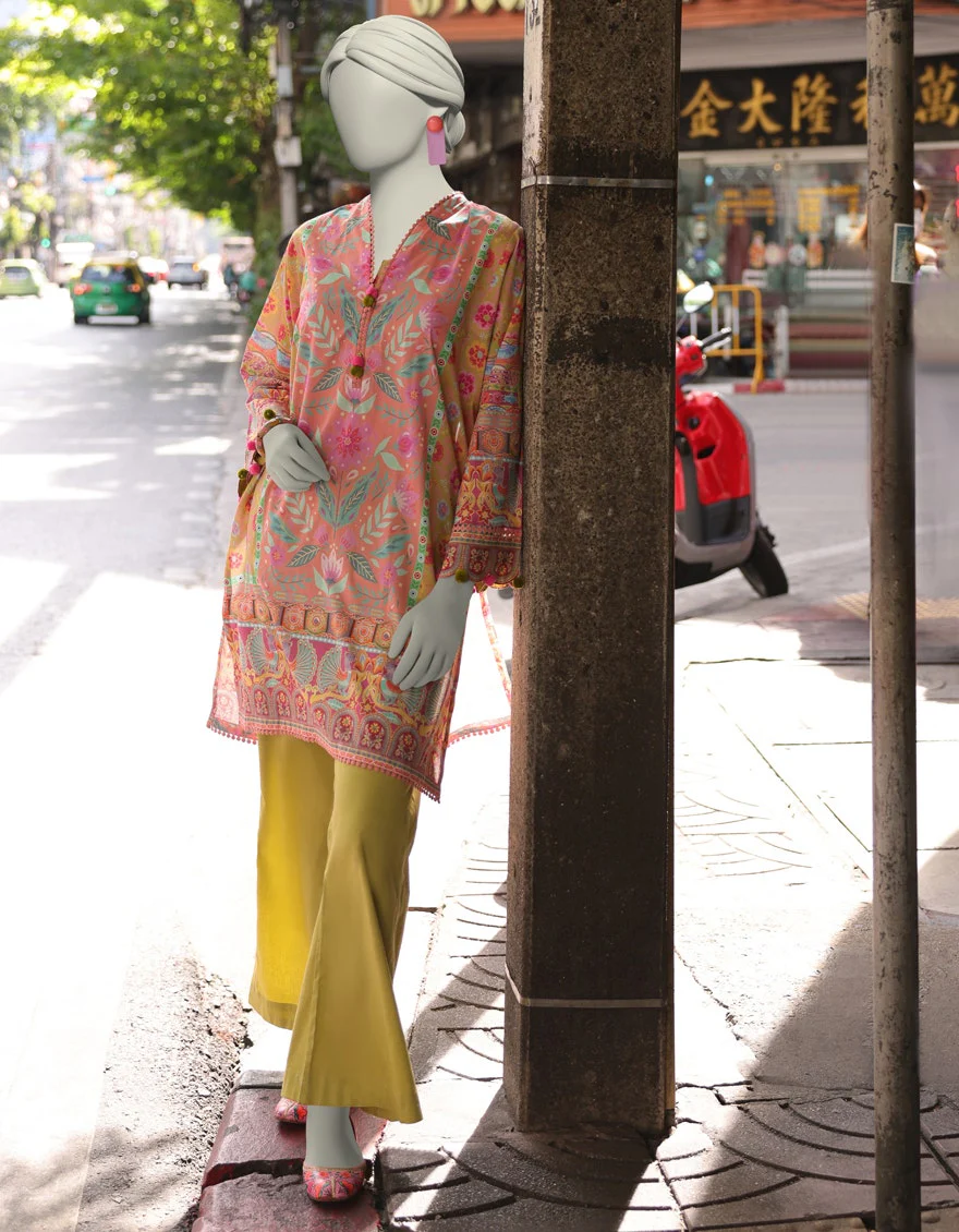 Junaid Jamshaid 2PC-JLAWN-S-JST-25-2024 Multicolor Lawn Printed Shades Of Summer 2025