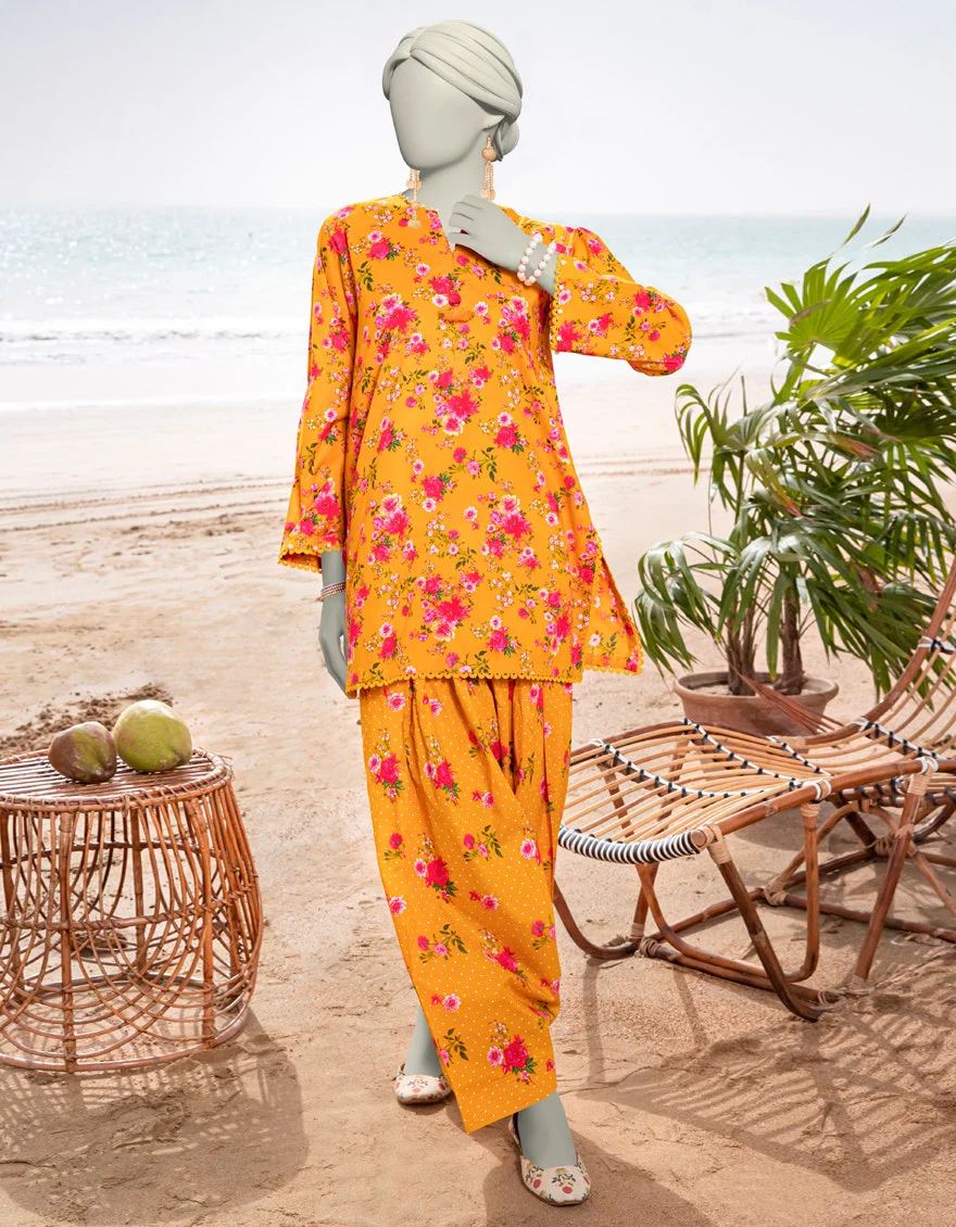 Junaid Jamshaid 2PC-JLAWN-S-JST-25-2031 Multicolor Lawn Printed Shades Of Summer 2025