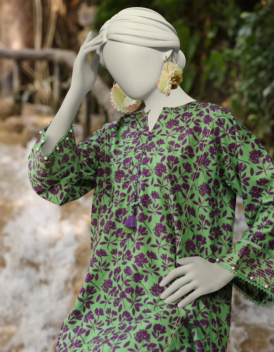 Junaid Jamshaid 2PC-JLAWN-S-JST-25-2036 Multicolor Lawn Printed Shades Of Summer 2025 - Image 2