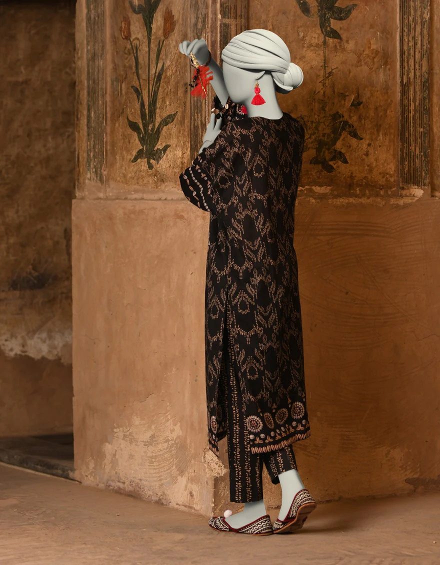 Junaid Jamshaid 2PC-JLAWN-S-JST-25-2037 Multicolor Lawn Printed Shades Of Summer 2025 - Image 2