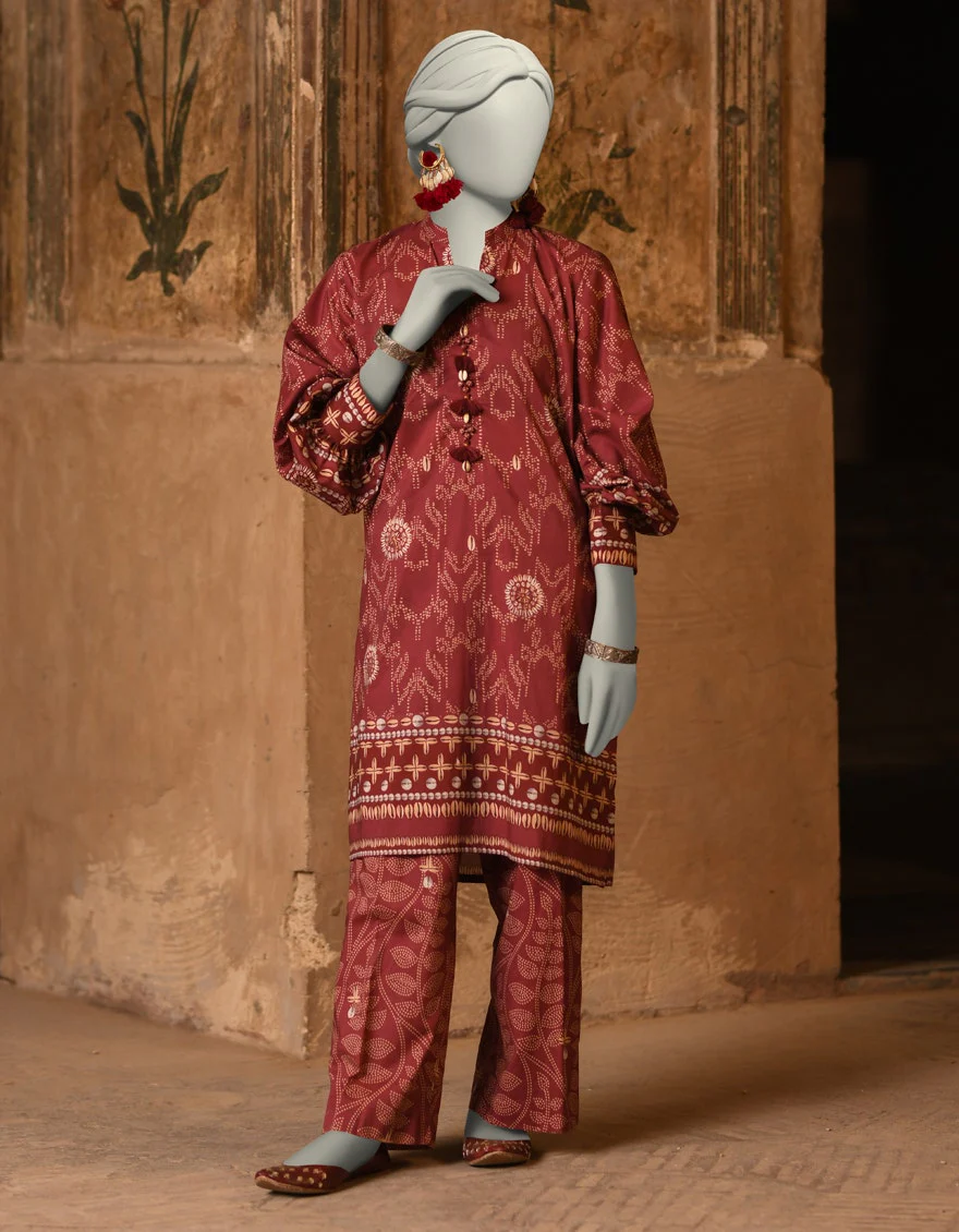 Junaid Jamshaid 2PC-JLAWN-S-JST-25-2038 Multicolor Lawn Printed Shades Of Summer 2025