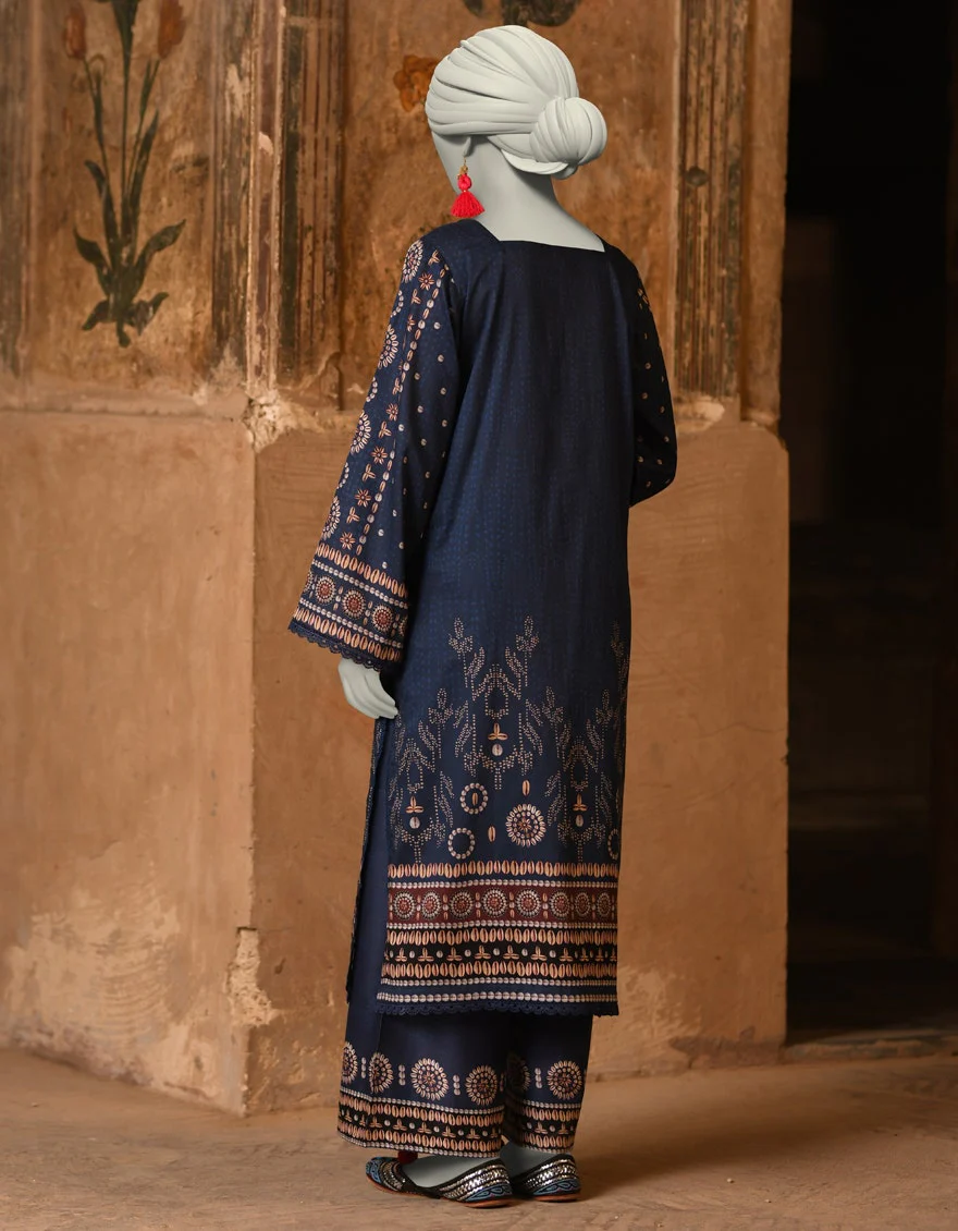 Junaid Jamshaid 2PC-JLAWN-S-JST-25-2039 Multicolor Lawn Printed Shades Of Summer 2025 - Image 2