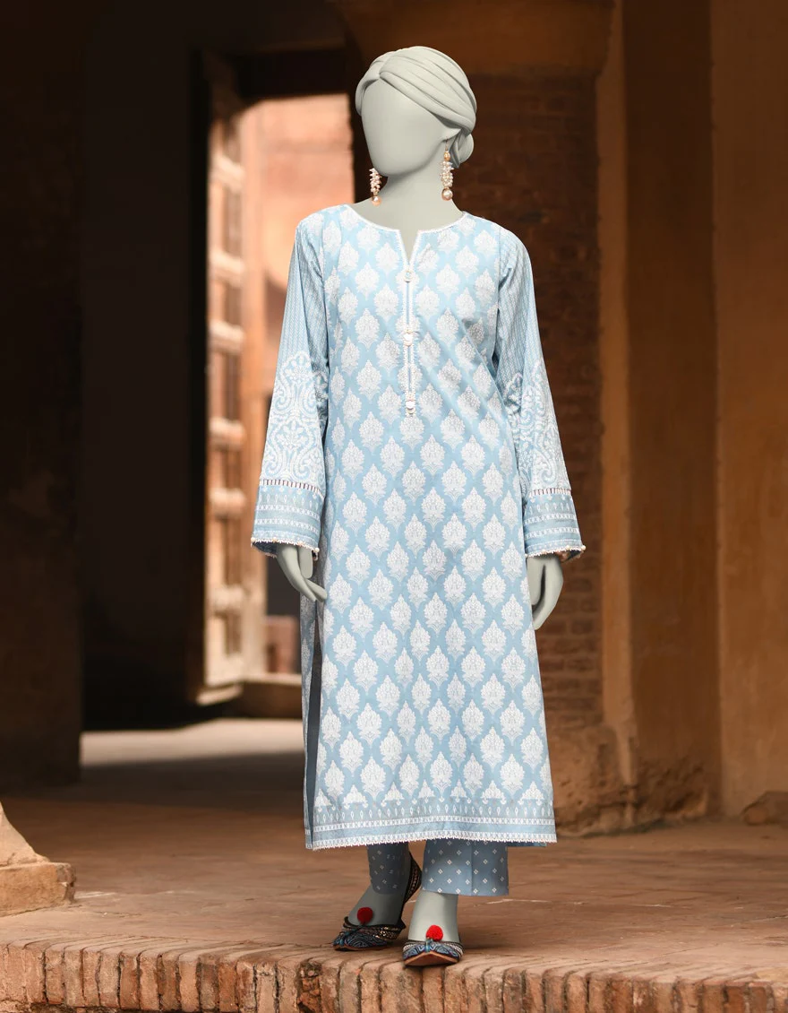 Junaid Jamshaid 2PC-JLAWN-S-JST-25-2052 Multicolor Lawn Printed Shades Of Summer 2025