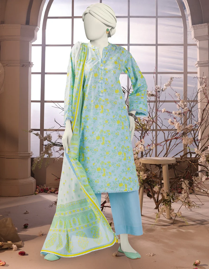 Junaid Jamshaid 3PC-25-3234 Multicolor Cambric Printed Shades Of Summer 2025