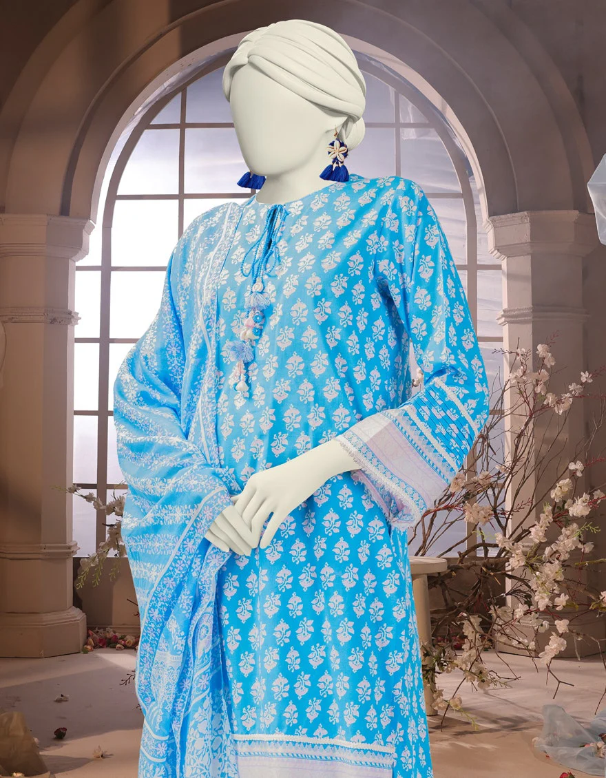 Junaid Jamshaid 3PC-25-3237 Multicolor Cambric Printed Shades Of Summer 2025 - Image 2