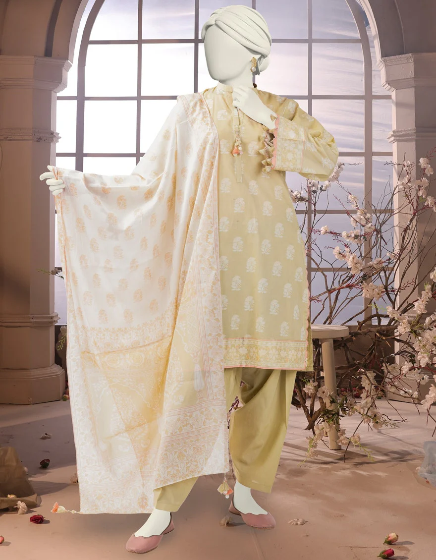 Junaid Jamshaid 3PC-25-3240 Multicolor Cambric Printed Shades Of Summer 2025