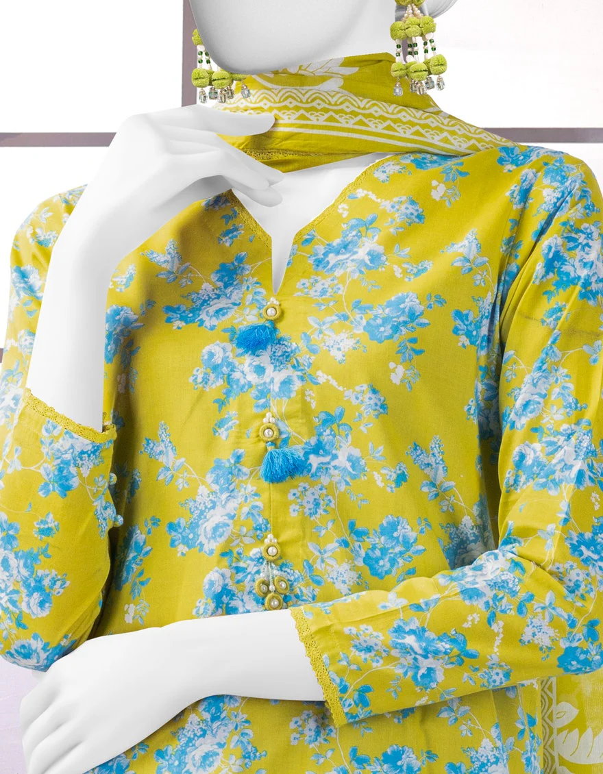 Junaid Jamshaid 3PC-25-3241 Multicolor Lawn Printed Shades Of Summer 2025 - Image 2