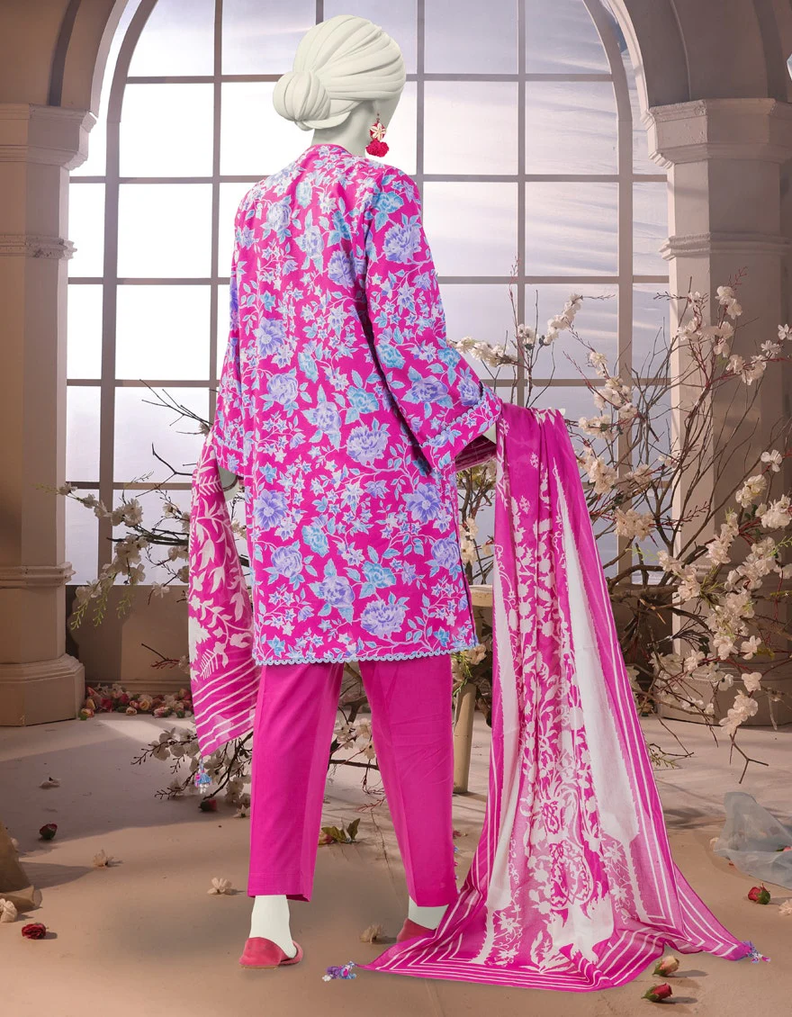 Junaid Jamshaid 3PC-25-3243 Multicolor Lawn Printed Shades Of Summer 2025 - Image 2
