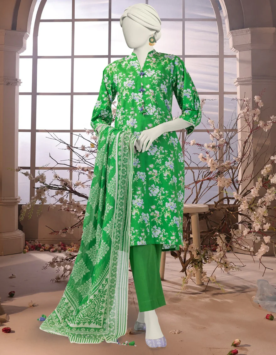 Junaid Jamshaid 3PC-25-3244 Multicolor Lawn Printed Shades Of Summer 2025