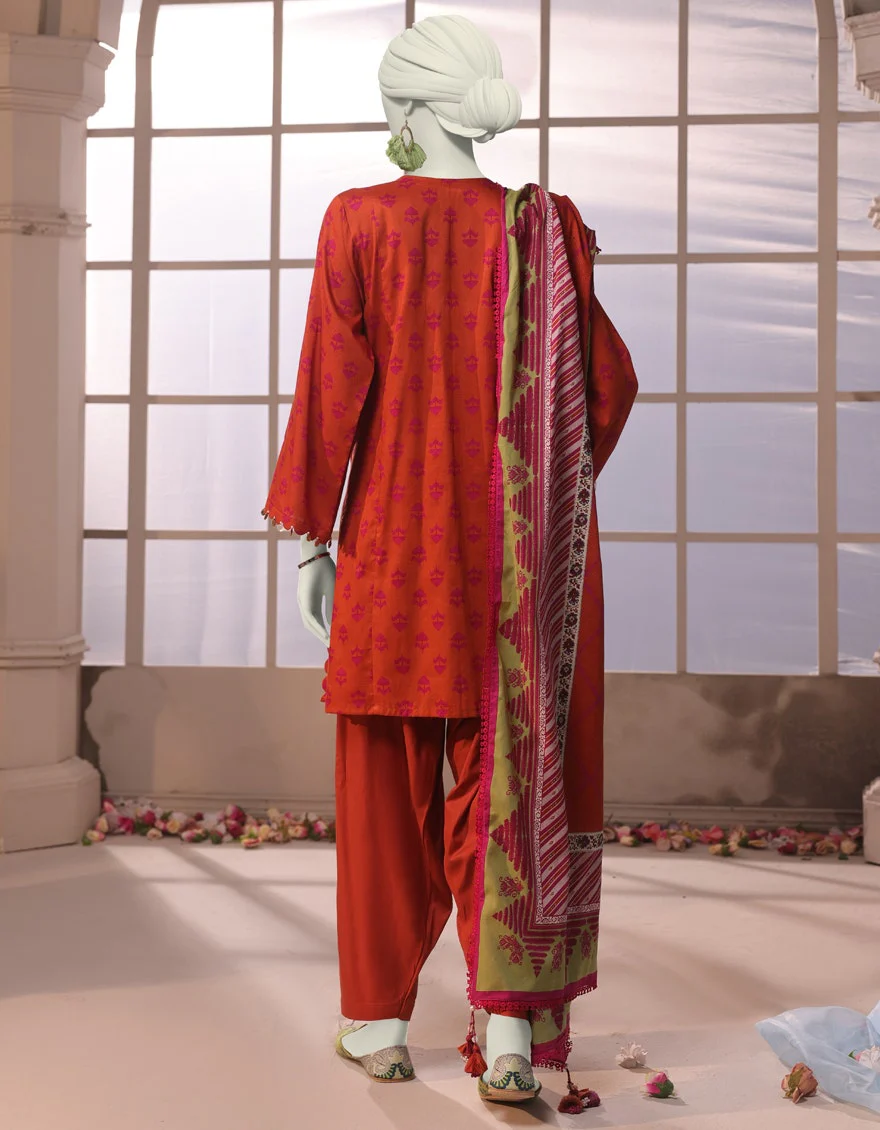 Junaid Jamshaid 3PC-JJLS-W-JWU-24-1736 Multicolor Cambric Printed Shades Of Summer 2025 - Image 2