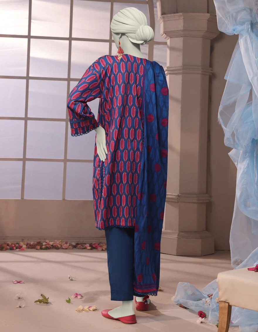 Junaid Jamshaid 3PC-JJLS-W-JWU-24-1737 Multicolor Cambric Printed Shades Of Summer 2025 - Image 2