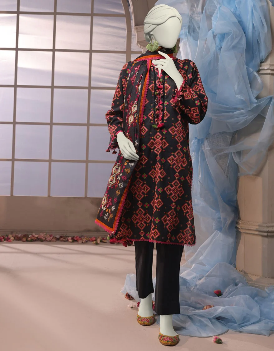 Junaid Jamshaid 3PC-JJLS-W-JWU-24-1738 Multicolor Cambric Printed Shades Of Summer 2025
