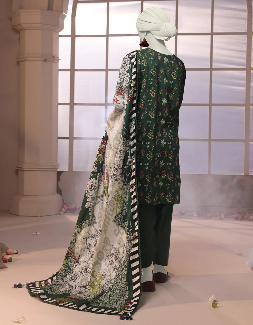 Junaid Jamshaid 3PC-JJLS-W-JWU-24-1743 Multicolor Cambric Printed Shades Of Summer 2025 - Image 2