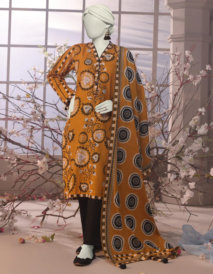 Junaid Jamshaid 3PC-JJLS-W-JWU-24-1745 Multicolor Slub Printed Shades Of Summer 2025