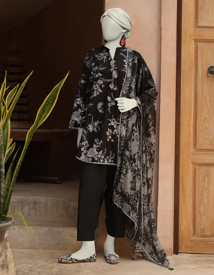 Junaid Jamshaid 3PC-JLAWN-S-25-3005 Multicolor Lawn  Printed Shades Of Summer 2025
