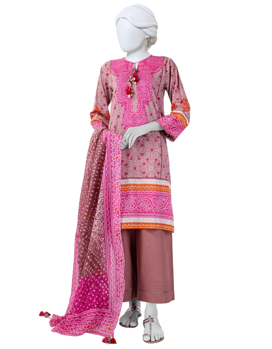 Junaid Jamshaid 3PC-JLAWN-S-25-3029 Multicolor Lawn Printed Shades Of Summer 2025